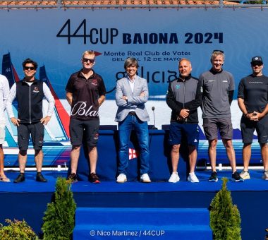 RC44s revving engines on first visit to Galicia